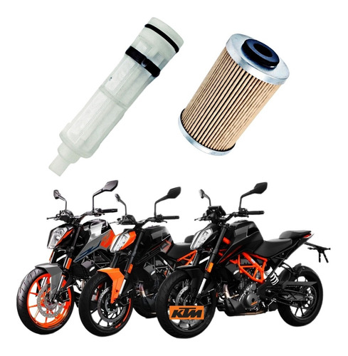 Kit Filtro Aceite + Cedazo Iman Ktm Duke 390 250 Bajaj India