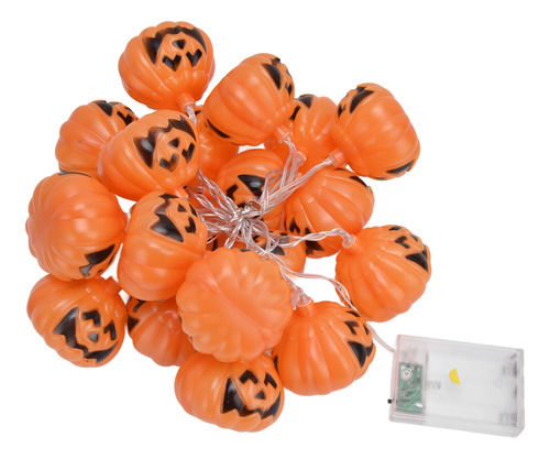 Cadena De 20 Led Con Forma De Calabaza Para Halloween, 3 Met