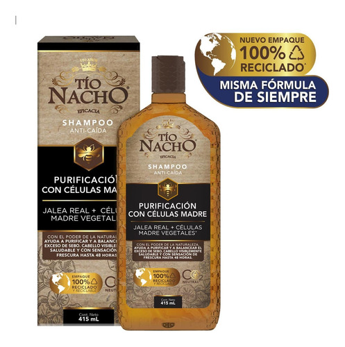 Tio Nacho Shampoo Purificación Células Madre X 415ml