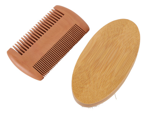 Kit De Manutenção De Barba Para Homens, Escova De Bigode