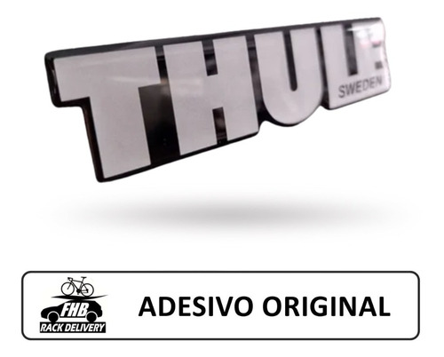 Adesivo Original Thule Sweden 115x29mm Para Bagageiros Thule