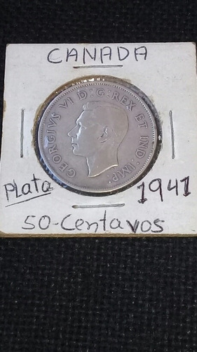 Antigua Moneda De Canadá Plata 1941