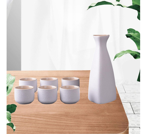 Set De Sake De Cerámica Copa De Bote De Sake Triangular