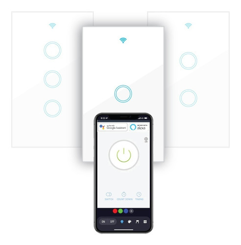 Interruptor Inteligente Simple Wifi 1ch Con Alexa/google