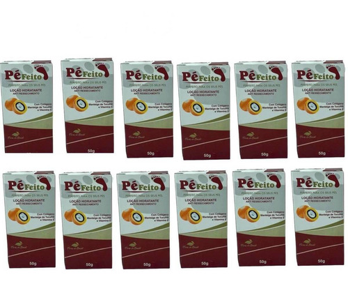 Loção Hidratante Antiressecamento Pé Feito 50g - 12 Unidades