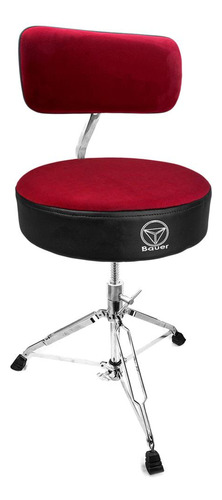 Banco Assento Grande De Bateria Com Encosto Torelli Bab46 Cor Vermelho