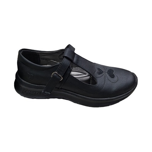 Zapato Escolar Mocasine Negro Niña Vitakids Talla 38 Y 39