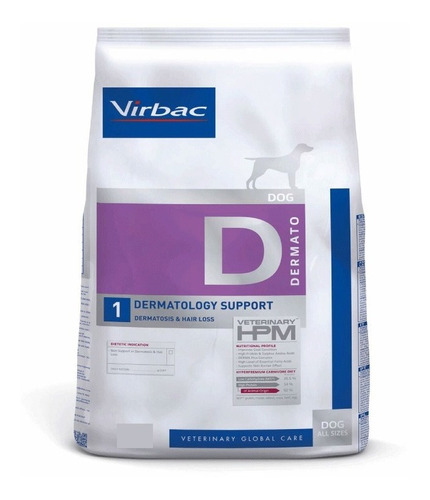 Hpm Virbac Dog Dermatology Support 12kg Para Perro