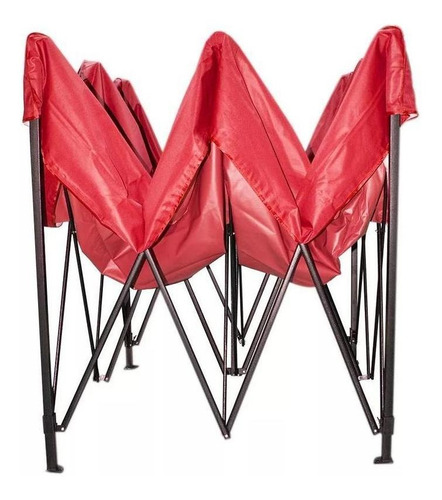 Toldo Carpa Plegable Reforzado 3x4.5 Impermeable Eventos Color Rojo