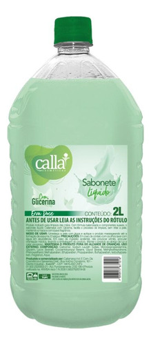 Sabonete Com Glicerina 2 L Banheiro Cuidado Pessola Hidrata Fragrância Erva doce