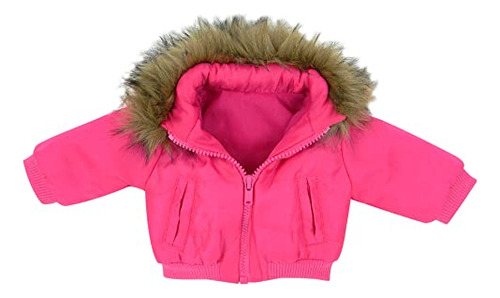 Chaqueta De Muñeca De 18 Pulgadas En Fucsia Rosa 2agwj