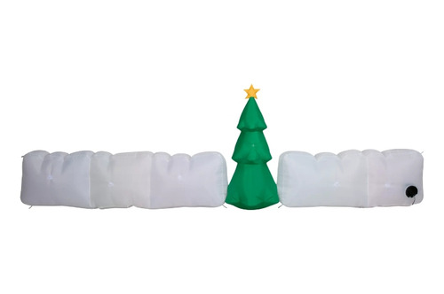 Inflable Navideño Happy Holidays Con Luz Led Decoracion 3.5m