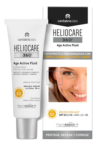 Heliocare 360 Age Active Fluid Fps50 50 Ml Protector Solar