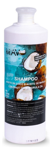 Shampoo Aceite De Coco Y Marula 1000ml Mav