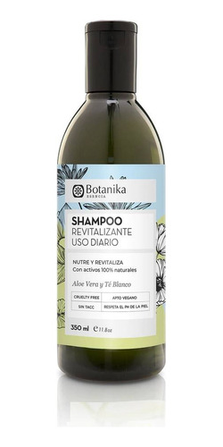 Shampoo Uso Diario Botanika Natier Hidratación S/tacc 350ml