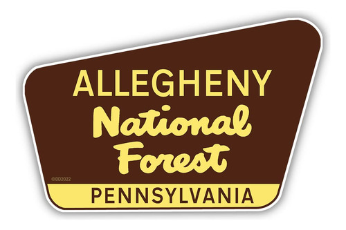 Pegatina/calcomanía Del Bosque Nacional De Allegheny 3...