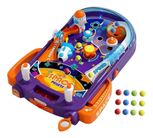 Mesa De Pinball Electrónica Para Niños, Con 52 Bolas