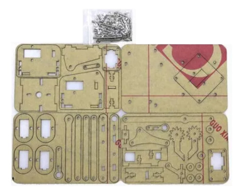 Kit Acrilico Para Armar Brazo Robotico Diy Sin Electronica 