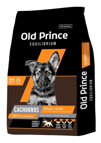 Alimento Old Prince Equilibrium para perro cachorro de raza mediana y grande sabor mix en bolsa de 7.5kg