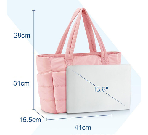 Bolsa Tote Bag Mujer Con Cierre,adecuado Para El Trabajo Dia