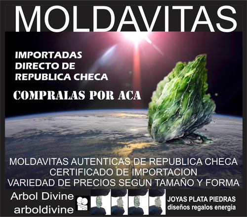 Moldavita Auténtica Piedra De Alta Vibración Arboldivine 19 Verde Musgo
