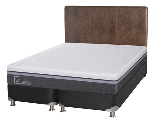 Box Spring Ortopedic Advance 2 Plazas + Respaldo Baker