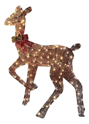 Enfeite De Rena Iluminado De Natal Para Jardim De Festas Fes