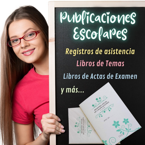 Imagen 2 de 6 de Pack De 6 Libros De Actas De Examen