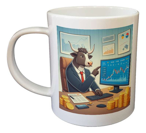 Taza Plastico Toro Bitcoin Trading Bullmarket Cripto M3