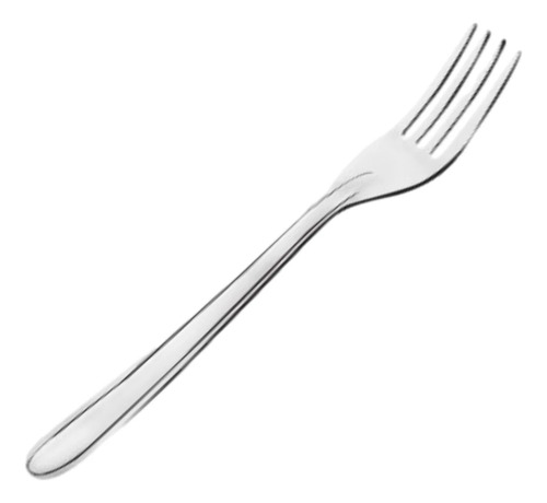 300 Garfo De Mesa Oriente 18 Cm Aço Inox Ref 0160 Punho Cinza