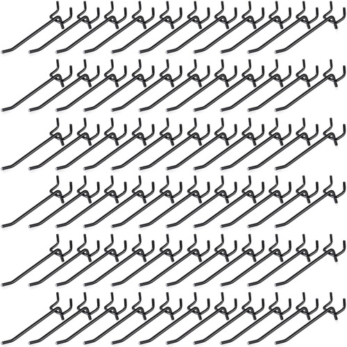 100 Gancho Para Estanteria Tablero Clavija Acero Inoxidable