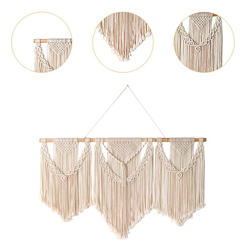 Tapiz Grande Tejido De Macramé Para Colgar En La Estilo A