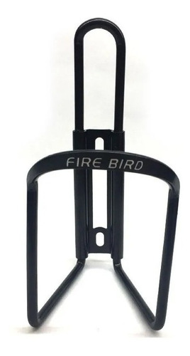 Porta Caramañola Para Bicicleta Firebird Aluminio Negro.