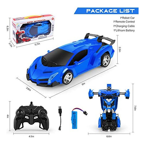 Juguete A Control Remoto Kkones Auto Azul T
