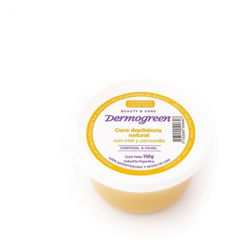 Imagen 3 de 5 de Cera Depilatoria Natural C/ Miel Y Camomilla Pote X150g
