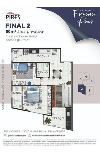 Imagem 5 de 14 de Apartamento, 2 Dorms Com 60 M² - Guilhermina - Praia Grande - Ref.: Nco135 - Nco135