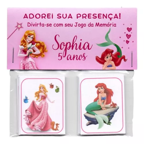 Lembrancinha Princesas Disney Jogo da Memória