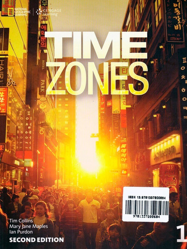 Time Zones 1 - 2nd: Student Book + Online Workbook + Starter, de Collins, Tim. Editora Cengage Learning Edições Ltda., capa mole em inglês, 2015