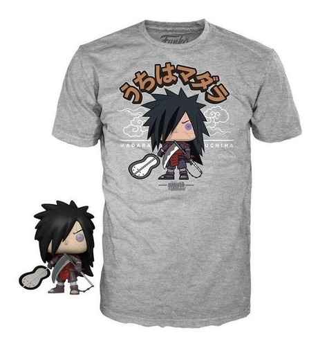 Funko + Camiseta Talla Medium Naruto Shippuden - Madara