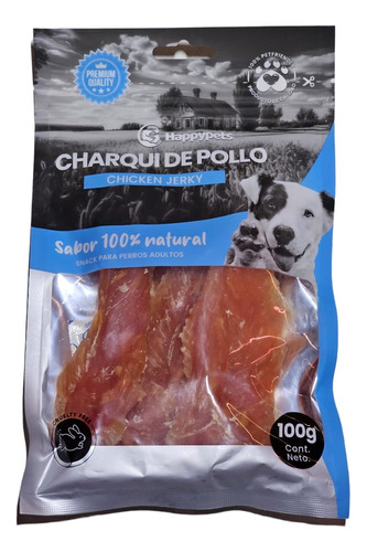 Snack Natural Charqui Varitas De Pollo 100gr Perros