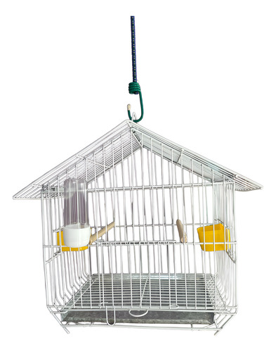 Jaula Rancho Para Aves Completa Blanco