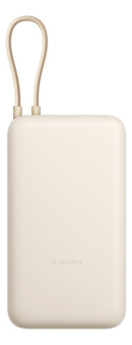 Power Bank Xiaomi 33w 20000mah Batería Portátil Con Cable Color Blanco