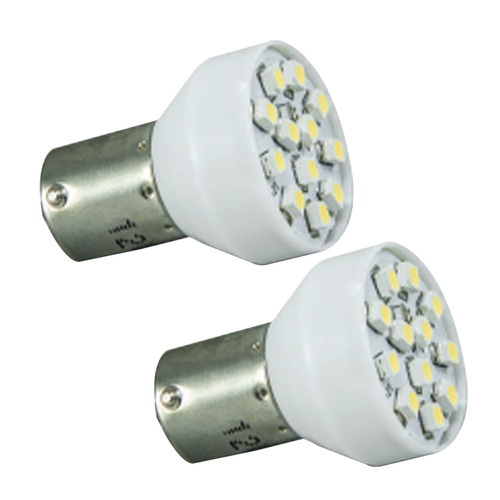 Par De Lâmpada Led Autopoli 12v Com 12 Leds Super Branca 600