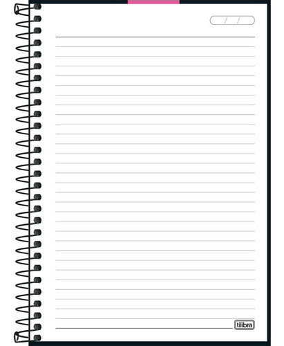 Caderno 1/4 Espiral Capa Plástica Neon Rosa 80fls Tilibra