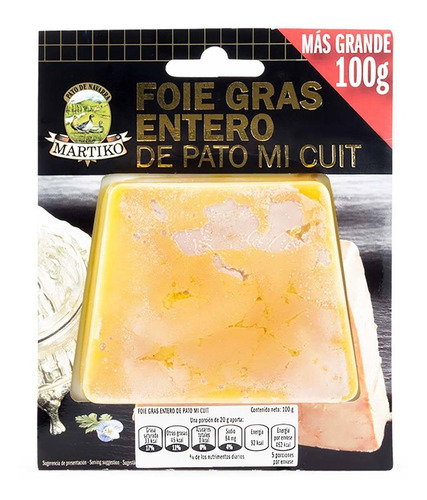 Foie Gras de Pato Micuit Trapecio 100g