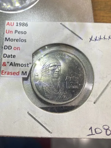comprar Peso Morelos 1986 C\u002Ferrores D Acuñación Vea Descripcion #108