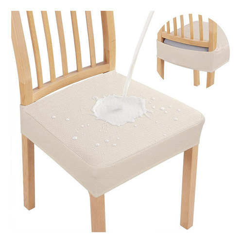 Funda De Asiento Impermeable De 6 Piezas Para Silla De Comed