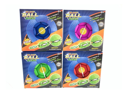 Imagen 5 de 6 de Pelota Voladora Frisbee Disco De Colores Flat Ball