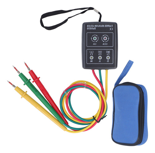 Medidor Rotación Fase 5 Indicador Led Sin Batería 60-600v Ac