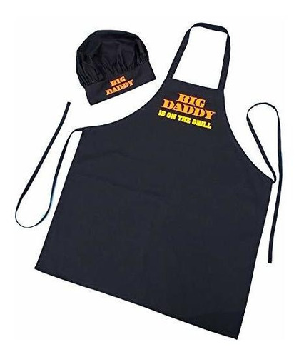 Chef Hat And Apron Set Big Daddy Is On The Grill - Bbq Apron